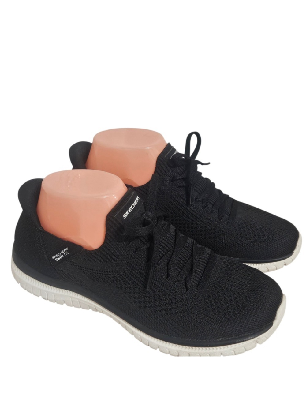 Sketchers Swift Fit Women's Black Sneakers Sz 7